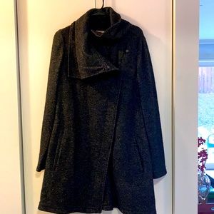 Coveside Wool Coat, Cowel Neck